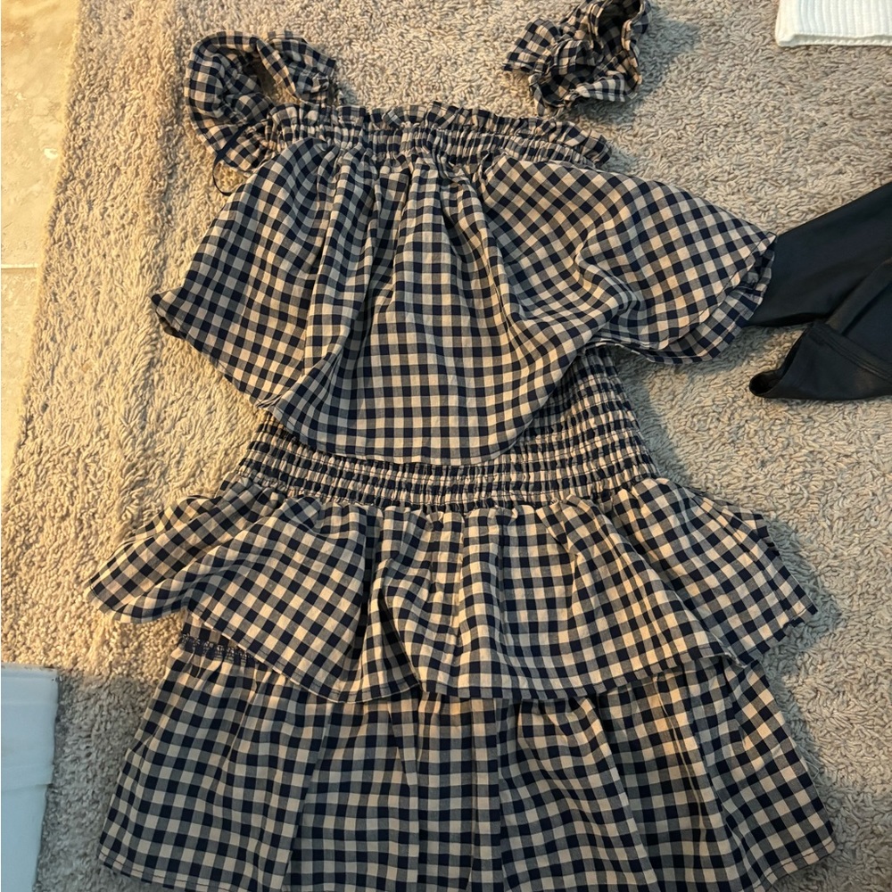 Blue checkered set